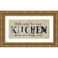 thumbnail image 1 of Wolk, Lisa 18x10 Gold Ornate Wood Framed with Double Matting Museum Art Print Titled - Welcome to Our Kitchen, 1 of 4