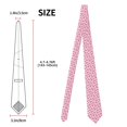 thumbnail image 3 of Naloa Cute Flamingo Print Solid Color Tie Formal Necktie for Men，Suitable for business, daily life, work, 3 of 5