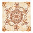 thumbnail image 3 of Ambesonne Vintage Shower Curtain, Abstract Damask Motif, 69"Wx84"L, Redwood Peach, 3 of 5