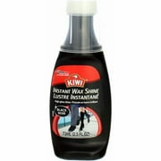 Kiwi Instant Polish, Black, 2.5 oz (1 Bottle with Sponge Applicator), Pack of 2