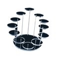 thumbnail image 3 of Multi Layer Display Stand, Fashionable Appearance Round Jewelry Display Stand Cupcake Stand Set  for Cookies for Rings 3 Layer Black,3 Layer Transparent,12 Layer Black,12 Layer, 3 of 8