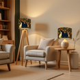 thumbnail image 6 of Lampshades 2 Pack White Brown Rabbits Oranges Flowers Illustrated Floral Frame 13"x13"x10" Light Shade for Table Lamps Floor Lamp Shades Lampshade Replacement Easy Assembly Whimsical for Nursery, 6 of 8