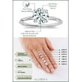 thumbnail image 4 of Dazzlingrock Collection IGI Certified 1.50 Cttw Round Lab Grown White Diamond 4 Prong Solitaire Unisex Stud Earrings in 18K Solid White Gold in Push Back, 4 of 5