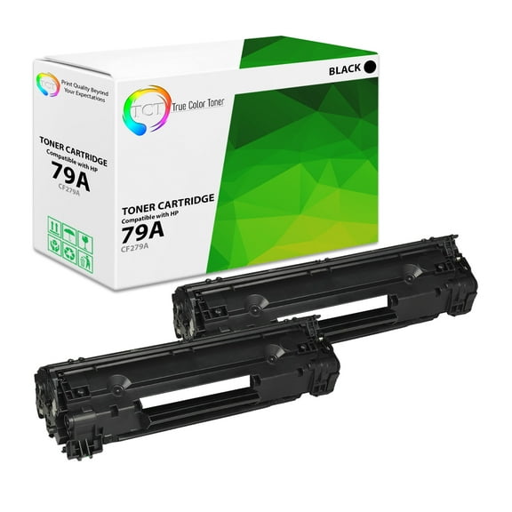 TCT 79A Toner Cartridge 2 Pack - Compatible With HP 79A CF279A Black