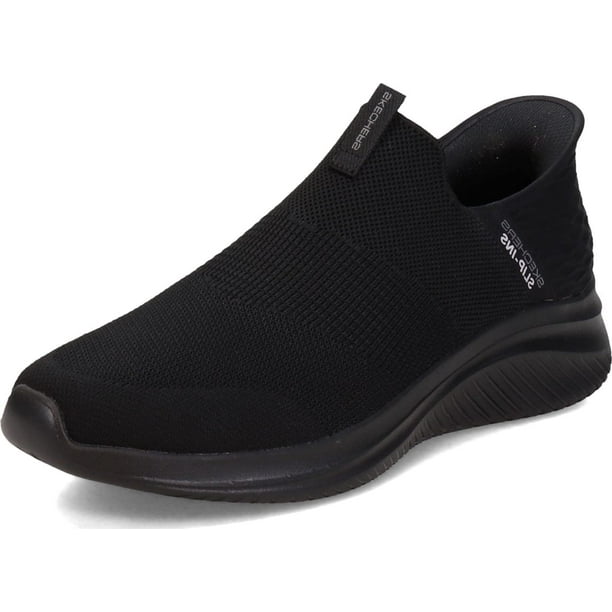 Zapatilla Skechers Ultra Flex 3.0 Smooth Step manos libres, color negro