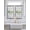 Sage Green Grey, variant on Green Eucalyptus Leaves 2 Panel Kitchen Curtains for Windows, Modern Art Farmhouse Plaid Bathroom Privacy Curtain, Home Décor Window Treatment for Bedroom/Living Room 55"x45"