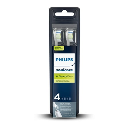 Philips Sonicare - DiamondClean Replacement Toothbrush Heads (4-pack) - White