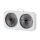 thumbnail image 1 of Inteprter Ventilador de escritorio de pared de doble cabezal ABS con ajuste de viento de tres velocidades, adecuado para dormitorios. Electrodomésticos ruizhihei, 1 of 1