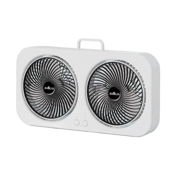 Wosthever Ventilador USB de doble cabezal, 3 velocidades ajustables para dormitorios, oficinas y salas de estudio. Soporte para teléfono. Electrodomésticos ruizhihei