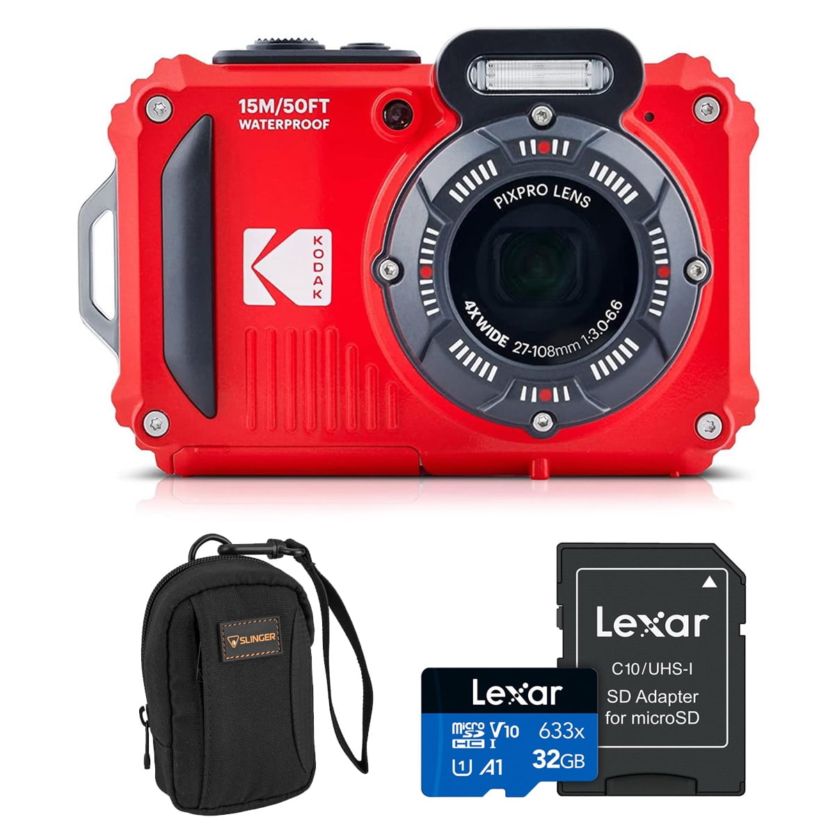 KODAK PIXPRO FZ45 レッド Amazon.com : Kodak PIXPRO FZ45 Friendly Zoom Digital Camera