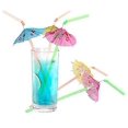thumbnail image 3 of 40 Uds pajitas hawaianas pajitas de cóctel de frutas 3d pajita para beber Mini paraguas paja verano Luau suministros para fiestas temáticas, 3 of 5
