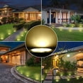 thumbnail image 4 of Luces solares de suelo para jardín al aire libre, 8 LED, blanco cálido de 3000 K, resistencia al agua IP65, focos solares para exteriores para caminos, patios, terrazas, focos solares empotrados refor, 4 of 5