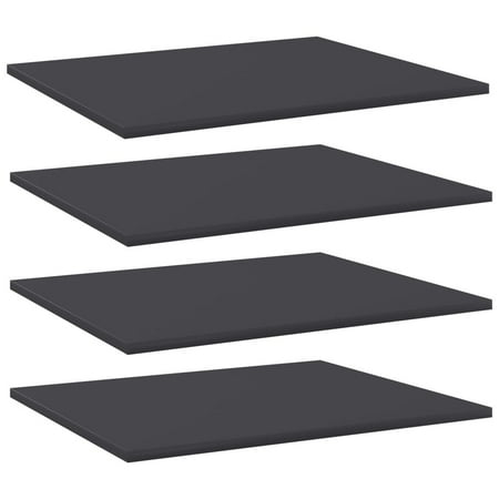 

GDFIH Bookshelf Boards 4 pcs Gray 23.6 x19.7 x0.6 Chipboard