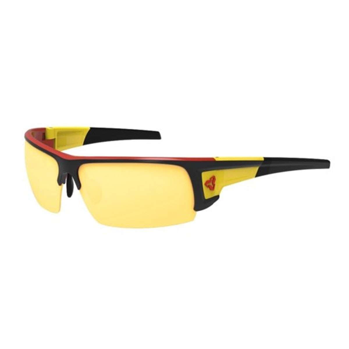 Ryders Eyewear Caliber AntiFOG Sunglasses Black Red Yellow Frame/Yellow Lens antiFOG