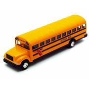 Large Die Cast yellow School Bus toy model with Pull back action 8.5"