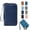 Dark Blue, variant on Travel Passport Wallet, Multifunctional Zipper, Long Style Army Green 1 Piece, for International Travel to Hold Passport Ticket Cards and Identification Documents