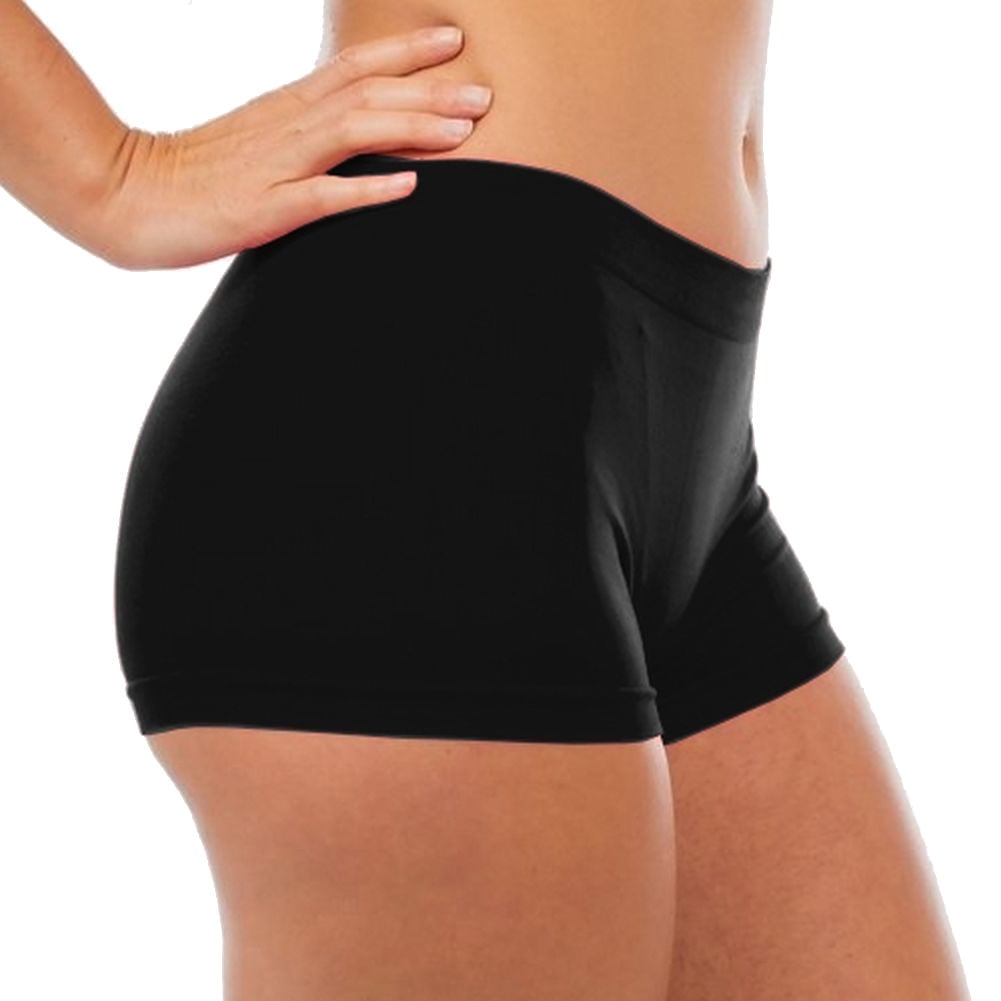 black shorts under skirt