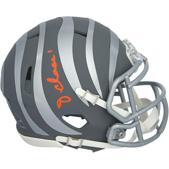 Ja'Marr Chase Cincinnati Bengals Autographed Riddell 2024 Slate Speed Mini Helmet - Fanatics Authentic Certified