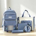 thumbnail image 4 of Quilted Backpack 5-in-1 Set with Matching Accessories Lightweight Multi Pocket School Kit for Age 6t 8t 10t, 12th 14th, 4 of 4
