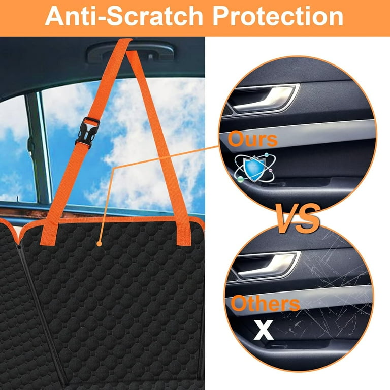 2025 Upgraded Dog Car Seat Cover For Back Seat With Hard Bottom Car Seat Cover For Dogs