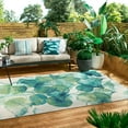 thumbnail image 2 of Unique Loom Outdoor Botanical Collection Area Rug - Beryl (6' 1" x 9' Rectangle Blue Green/Light Blue), 2 of 7