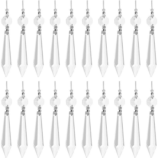 20 Pack 38mm Replacement Crystal, Replacement Crystal Drops For Chandeliers