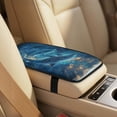 thumbnail image 3 of Xoenoiee Blue Dolphin Print Car Accessories Set of 5, Auto Front Seat Protectors Cover with Seat Belt Cover and Car Armrest Cover, PU Leather Automotive Decor Interior Accessories, 3 of 7