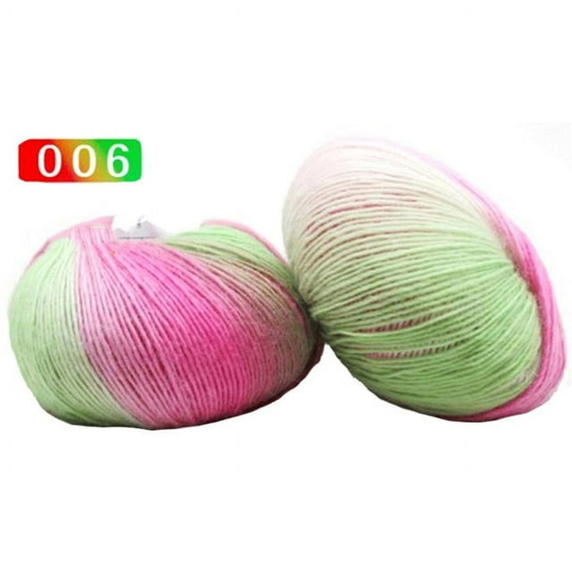 6Pcs Wool Yarn Rainbow Corchet Yarn For Knitting Chunky 100% Pure Wool Crochet Threads DIY Hat Scarf Sweater ilos para tejer