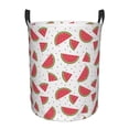 thumbnail image 2 of Goofa Hand Drawn Watermelon Printed Circular Hamper,Laundry Basket with Handles,Storage Baskets Foldable,Large Capacity Laundry Hamper-, 2 of 8