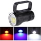 thumbnail image 3 of Linterna de buceo LED IPX8 impermeable luz de relleno para fotografía subacuática al aire libre con 7 modos de iluminación linterna de buceo subacuática de 80 m fotografía Anggrek Otros, 3 of 8