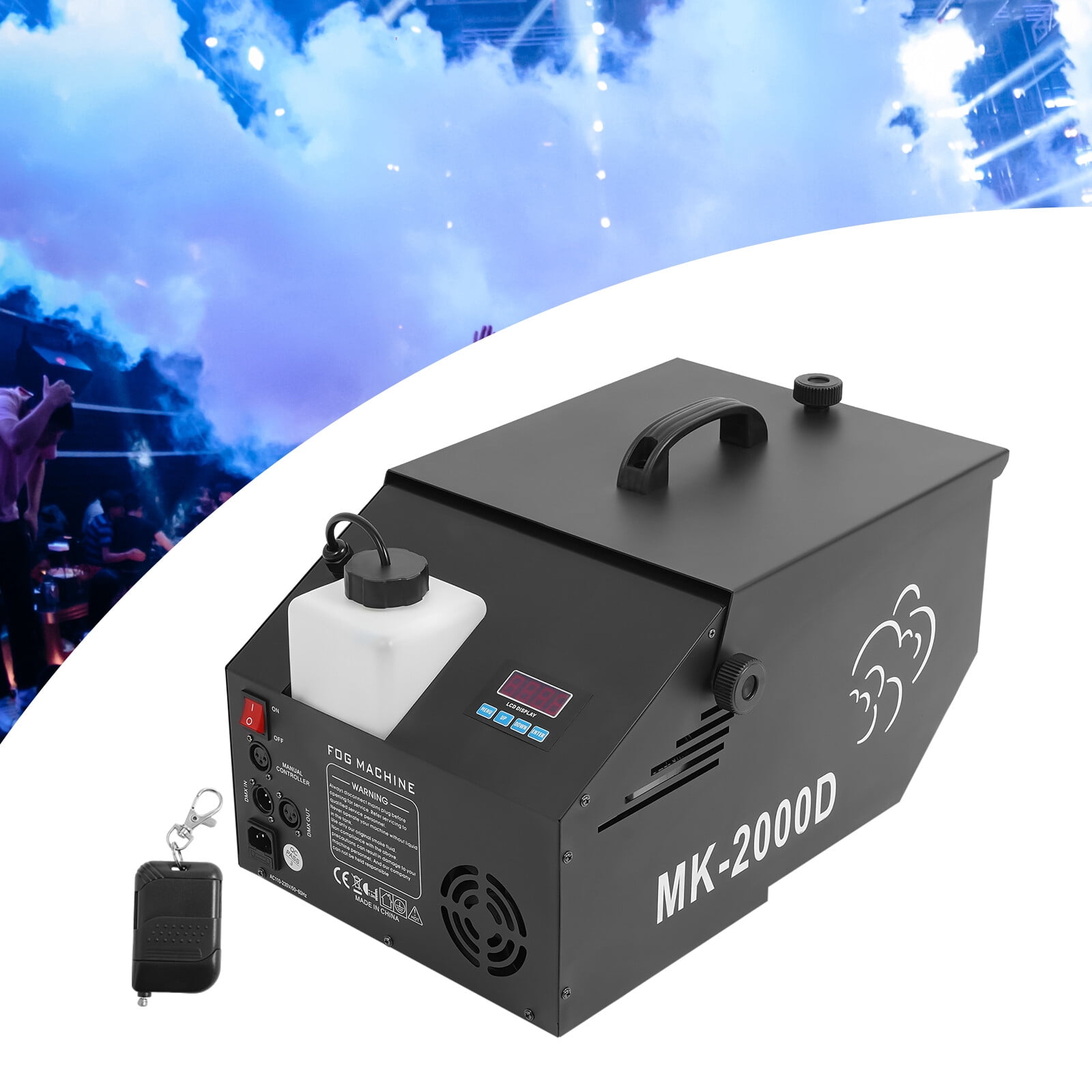 Low-Lying Fog Machine DMX Smoke Stage Effect Wedding Bar Stage Fogger 1200W