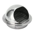 thumbnail image 3 of Hotte d'Aération Extérieure Hémisphérique en Acier Inoxydable de 6 Pouces avec Écran Maillé Intégré et Pare-Froid Résistant aux Intempéries - Ajustement Universel pour Évents de Sécheuse, Ventilateurs de Salle de Bain/cuisine, Unités de Climatisation, Ventilation pour la Maison et l'Industrie, 3 of 6