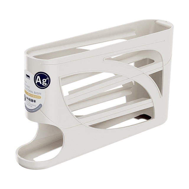 Porta huevos para refrigerador, dispensador de huevos, caja de almacenamiento, creativo y práctico. Blanco