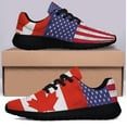 thumbnail image 3 of Canada America Friendship Shoes Sneakers for Women Men Black Size 9, 3 of 7