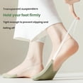 thumbnail image 4 of Wateresty Socks, Toe Topper Socks Women, Low Cut Half Toe Topper Sock with Non-slip Straps, 4 of 7