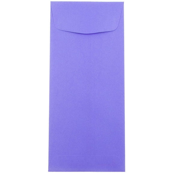 JAM Paper #10 Policy Envelopes, 4.1x9.5, 50/Pack, Grape