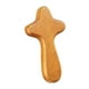 thumbnail image 3 of Cruz de madera para sostener la mano de la mano Cross decorativa Decorativa Tamaño de la palma Cross Cross Holding Cross Small For Table Christmas Marrón claro, 3 of 8