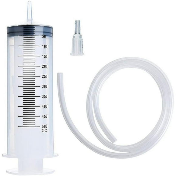 Large Syringe Tubing 500ml Plastic Syringe With Tube Converter Cap