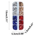 thumbnail image 2 of RKSTN nail flash 12 Compartment Box Of Pentagonal Star Sequins Independence Day Color Matching Star Sequins-thin Nail Flash Makeup, 2 of 8