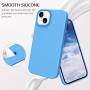 iPhone 13 Case, Phone Case for iPhone 13 Liquid Silicone Soft Gel Rubber Microfiber Lining Cushion Texture Cover Protective- Stone