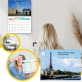 NEW 2025 World Calendar Dream Wall Calendar Travelling Calendar Monthly