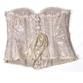 thumbnail image 2 of Femmes Vintage Corset Overbust Classique Bustier en Acier Os Lace Up Top, 2 of 5