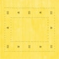 thumbnail image 1 of Ahgly Company Indoor Square Solid Yellow Modern Area Rugs, 7' Square, 1 of 4