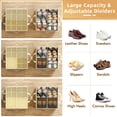 thumbnail image 2 of Organizador de zapatos NestOrganix, 2 unidades, plegable, beige, 43 x 43 x 33 cm, 2 of 9