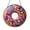 Acrylic 3.5 Inch, variant on Donut Stained Glass Pattern PDF, Festive DIY Craft Template for Decorative Glass Art Projects