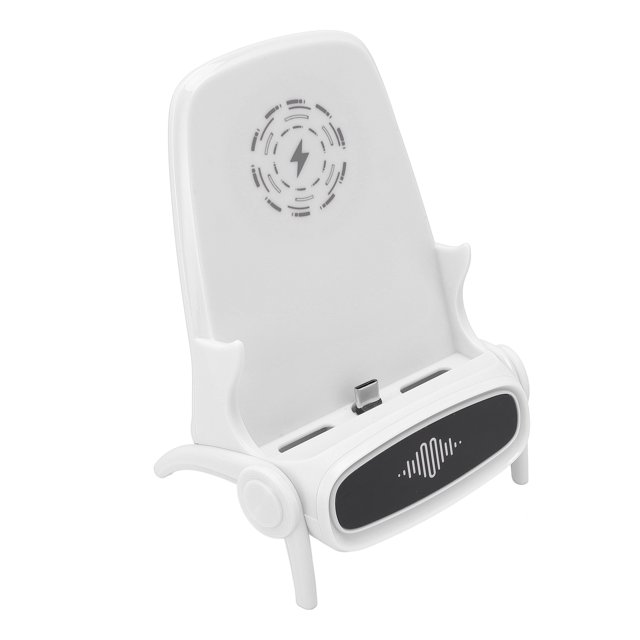 Soporte para Teléfono Celular Para Silla, Soporte para Teléfono Móvil 3 en 1, Cargador Rápido Inalámbrico con Altavoz, Soporte de Carga Inalámbrico para Teléfono,
