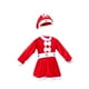thumbnail image 2 of Traje de Papá Noel para niños, disfraz de Papá Noel, traje rojo, traje de Navidad, conjunto de ropa para Festival de Halloween, carnaval, regalo de 100cm Fernando  Disfraz de Papá Noel, 2 of 8