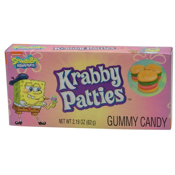 Frankford SpongeBob SquarePants Krabby Patties Easter Original Gummy Candy Box, 2.19oz