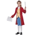 thumbnail image 3 of California Costume Child Amadeus Mozart Costume, Includes Red Jacket with Attached Vest, Blue Pants, Necktie, 3 of 3