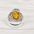 thumbnail image 6 of Baltic Amber Mans Ring, Natural Baltic Amber ring, Silver Jewelry, 925 Silver Ring, Birthday Gift, Heavy Mens Ring, Arabic Design, Ottoman Style Ring, Christmas, Turkey Mens Signet Ring, 6 of 6